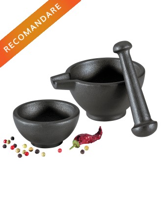 Set mojar, bol si pistil din fonta  - ZASSENHAUS
